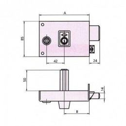 CERRADURA SOBREPONER 1125BR...