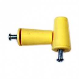 TOPE CON TORNILLO 40 GRIS