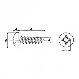 TORNILLO DIN-7981 PH. INOX....